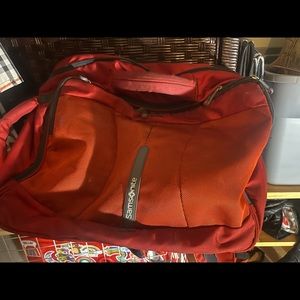 Samsonite backpack/ briefcase zipper laptop pouch Swiss import $6.99 shipping